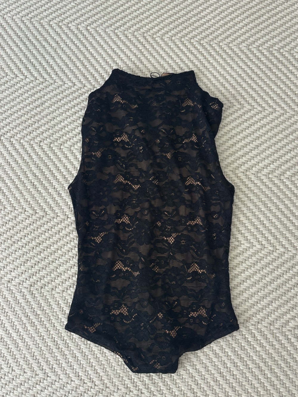 Dynamite Black Lace Bralette with Nude Lining